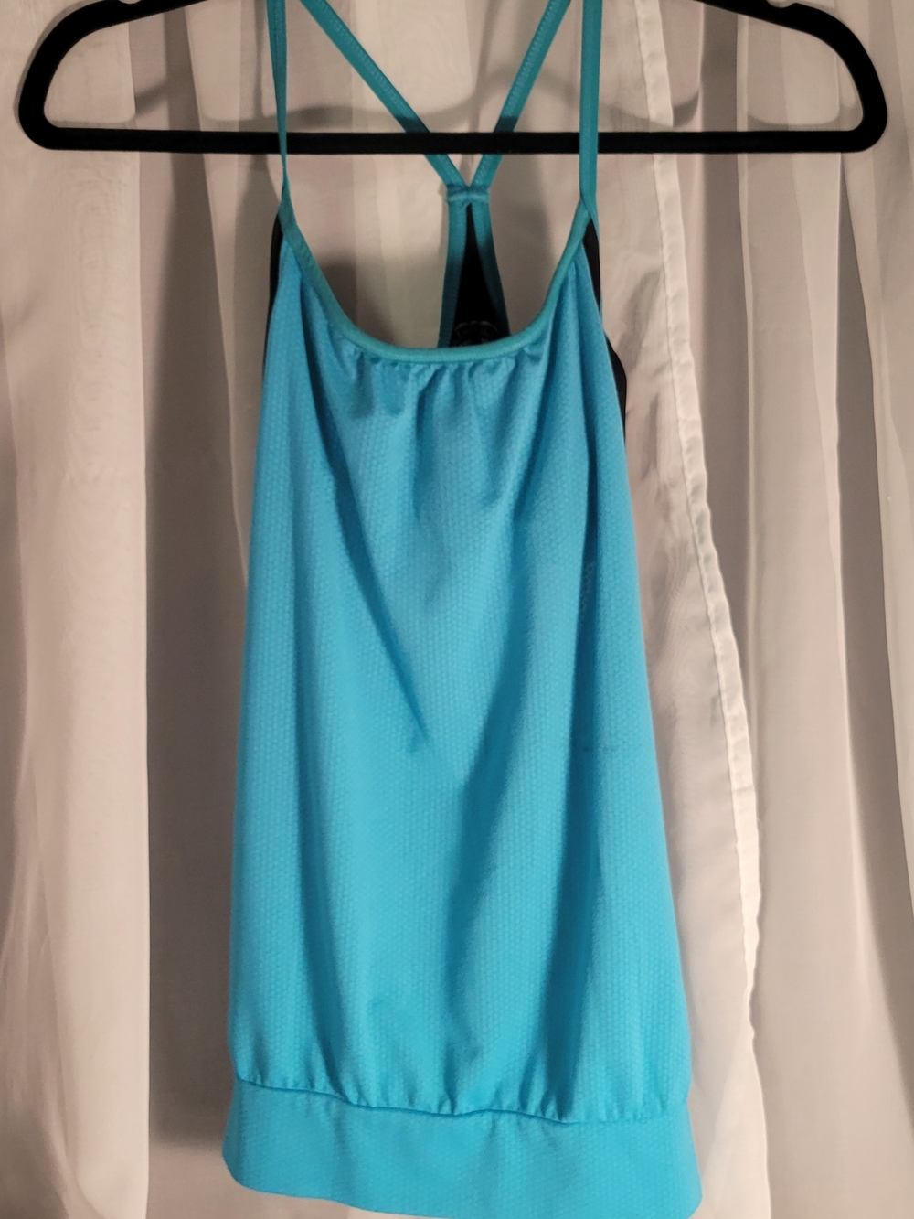 SO Aqua One-Piece Tank with Racerback Straps